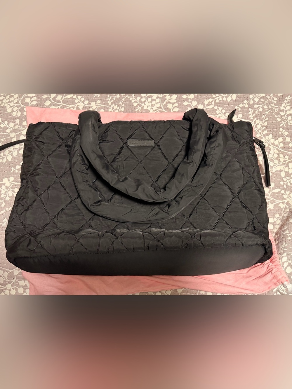 Poppy & Peonies Go Getter Tote - Black